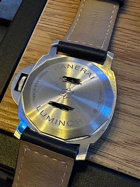 panerai driven caseback|panerai snap on vs screw in.